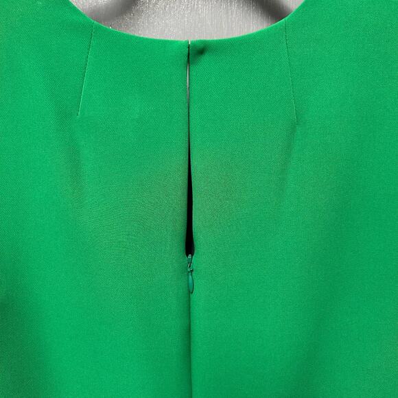 NWT $395 Milly Emerald Green Ruffle Sleeve V Neck Mandy Dress Womens 4 - Picture 5 of 9